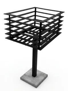 Cesto Canasto de Basura con Planchuela - Diseño 2 — 145 × 45 × 30 cm