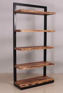Estante de Pie Diseño Industrial — 110 × 50 × 15 cm