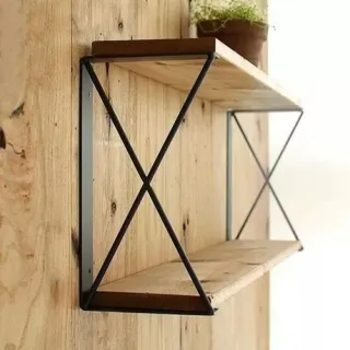 Estante Flotante de 2 niveles — 25 × 80 × 15 cm