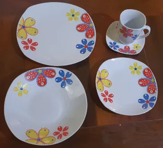 Set de Vajilla x 30 piezas Porcelana