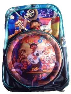 Mochilas Primaria con Luz (3 cierres y 2 bolsillos laterales)