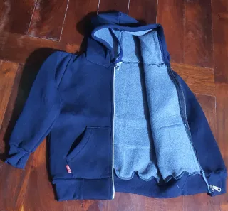 Campera Colegial Liso Friza para Unisex