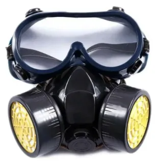 Mascara con Filtro de aire y Antiparras